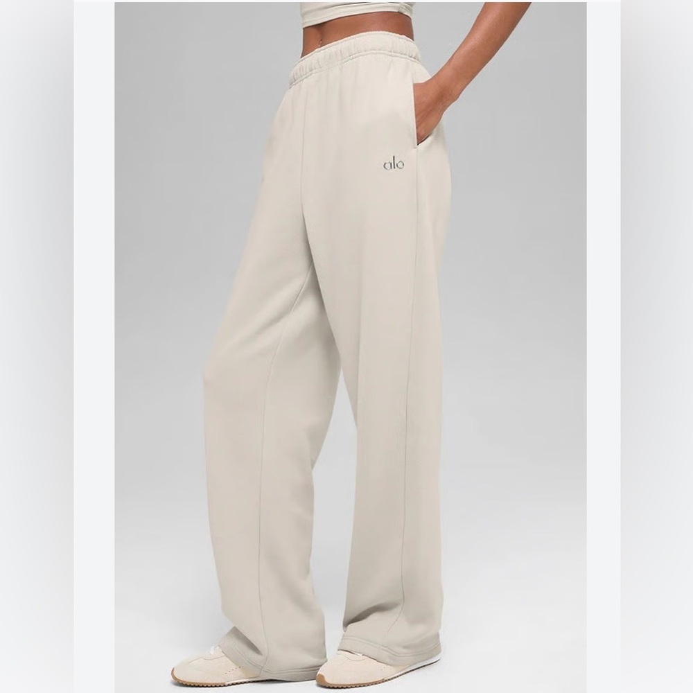 Accolade Straight Leg Sweatpant bone color size Xs